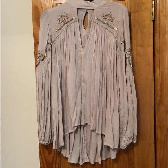 Free People Tops - Free people embroidered and beaded top